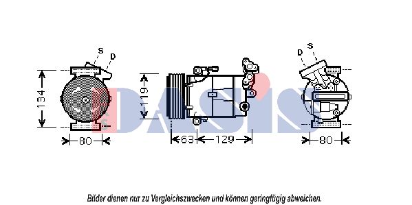 AKS DASIS kompresorius, oro kondicionierius 850396N